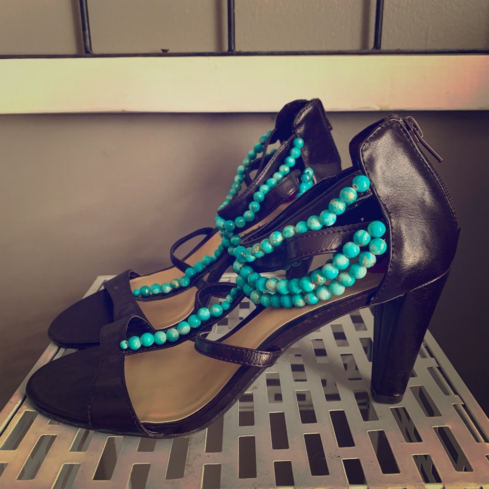 Marino beaded heel